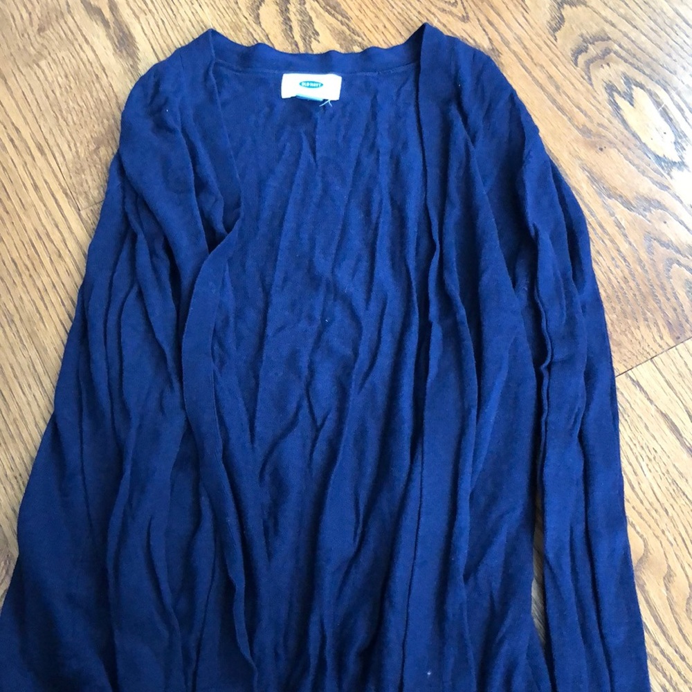 Navy cardigan